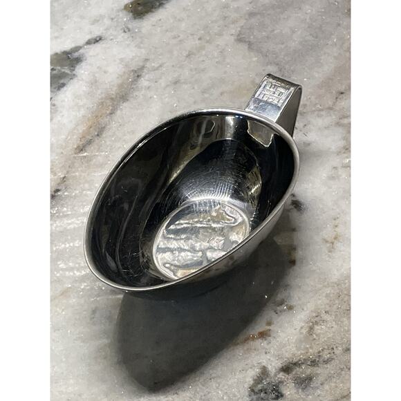 Vintage TWA Airlines Stainless Serveware Gravy Boat Dish Oneida 44-1541 - Picture 2 of 7